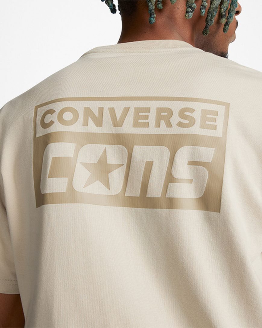Men's Converse CONS Graphic T-Shirts Grey | AU 539E1J